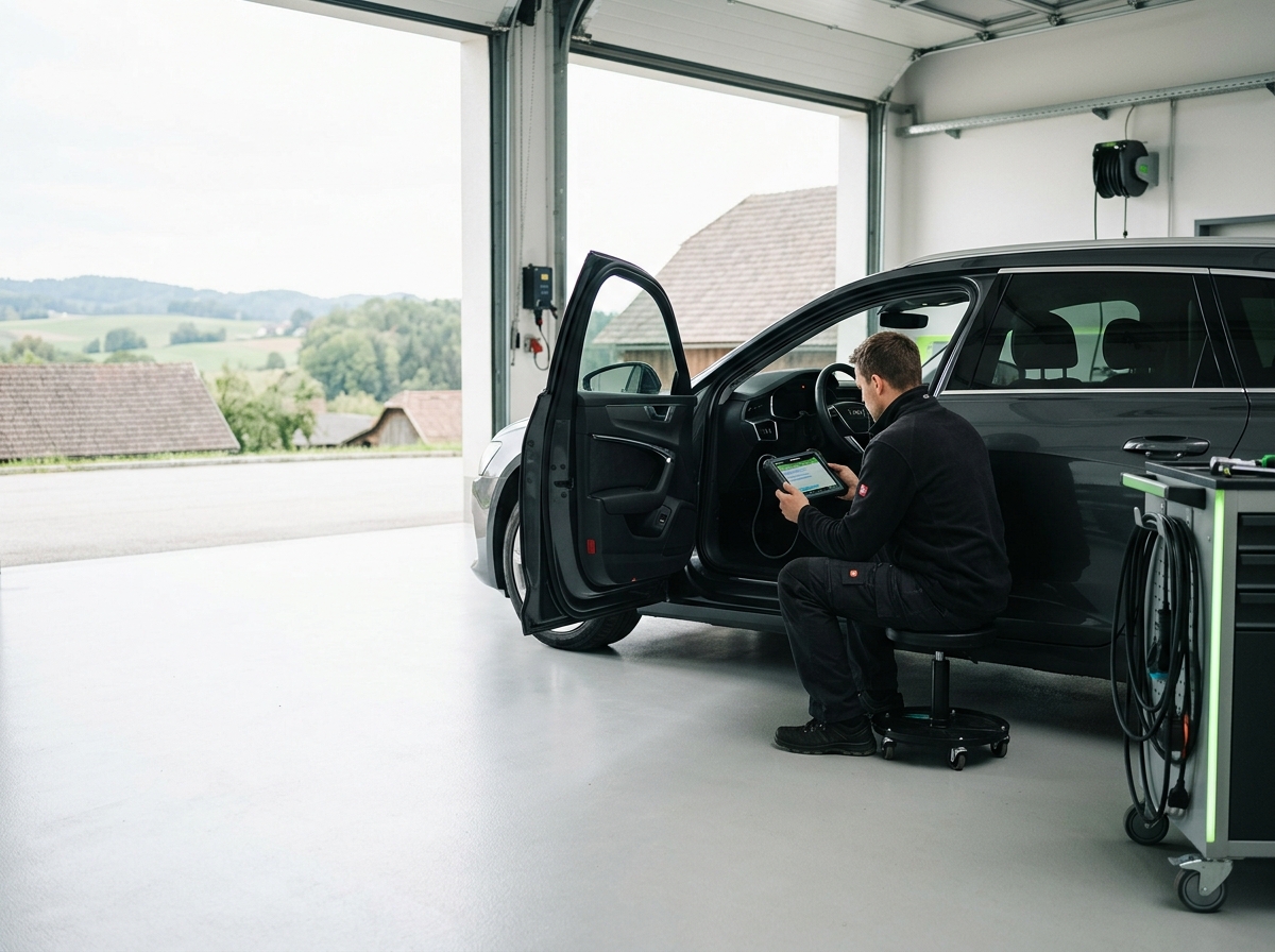 Arbeitsplatz für Fahrzeugdiagnose